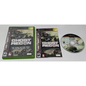 Tom Clancy's Ghost Recon Original Microsoft Xbox 2002 CIB Complete Black Label